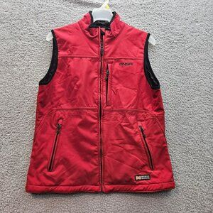 Ansai Womens Heated Red Vest With Battery Pack Mobile Warming Size L